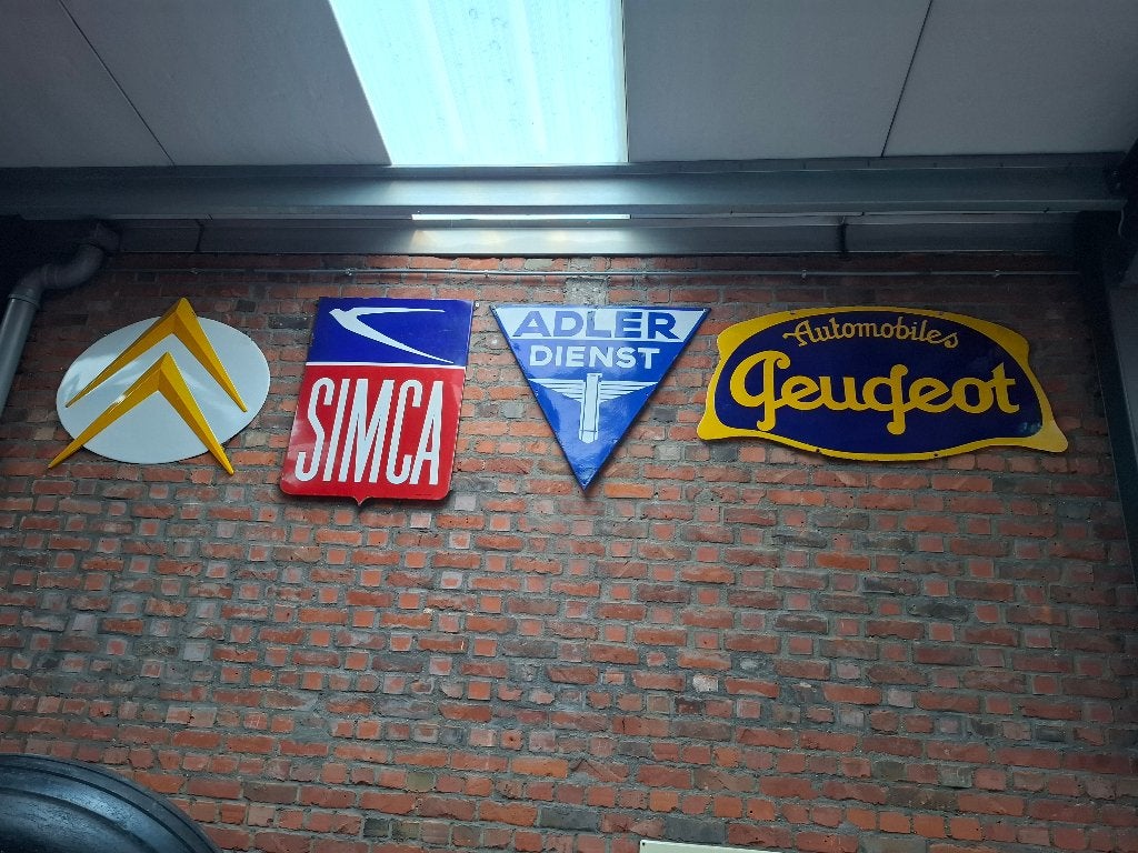 emailleborden automobilia / automerken, Verzamelen, Ophalen, Gebruikt