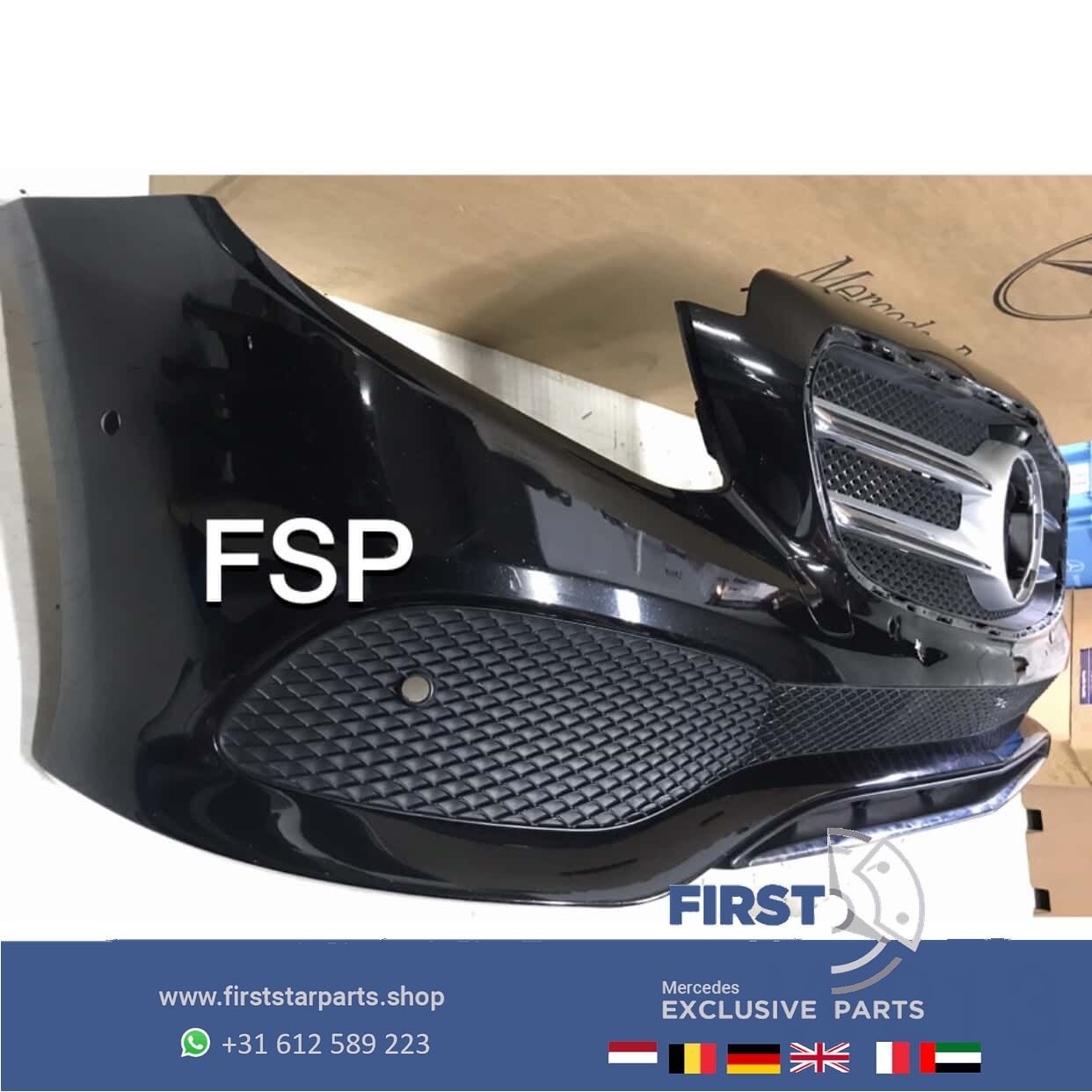 W213 S213 VOORBUMPER Mercedes E Klasse 2016-2020 ZWART, Utilisé, -, Avant, -