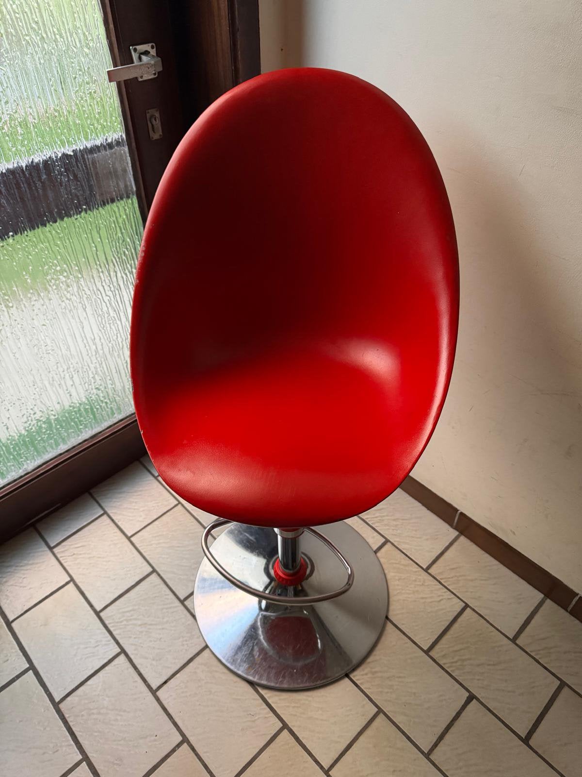 Tabouret de bar Rouge, Enlèvement, Comme neuf