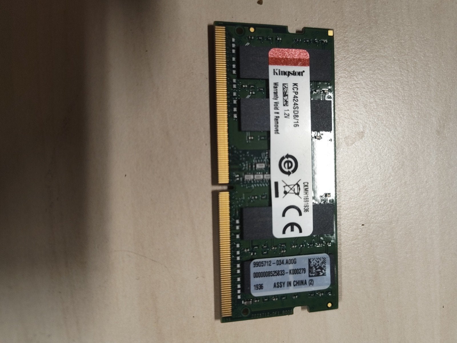 kingston sodimm DDR4-2400, Computers en Software, RAM geheugen, Ophalen, DDR4