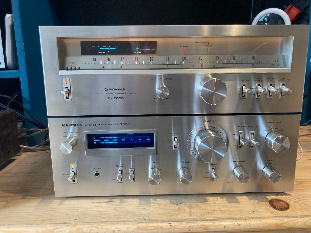 Kit Blueline Pioneer SA7800 - TX7800, TV, Hi-fi & Vidéo, Amplificateurs & Ampli-syntoniseurs, Enlèvement ou Envoi, 60 à 120 watts