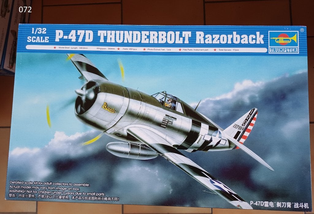 P-47D Thunderbolt Razorback   1/32  Trumpeter, Enlèvement ou Envoi