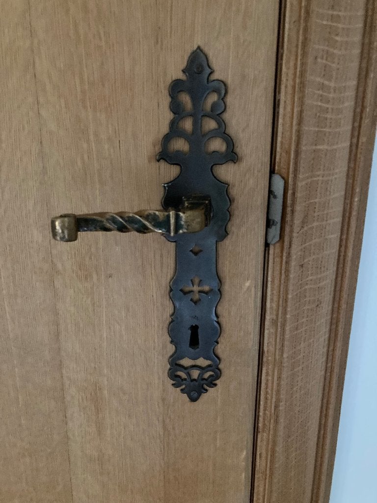 Poignées de porte vintage originales | 4 ensembles complets, Bricolage & Construction, Enlèvement ou Envoi, Utilisé, Autres matériaux