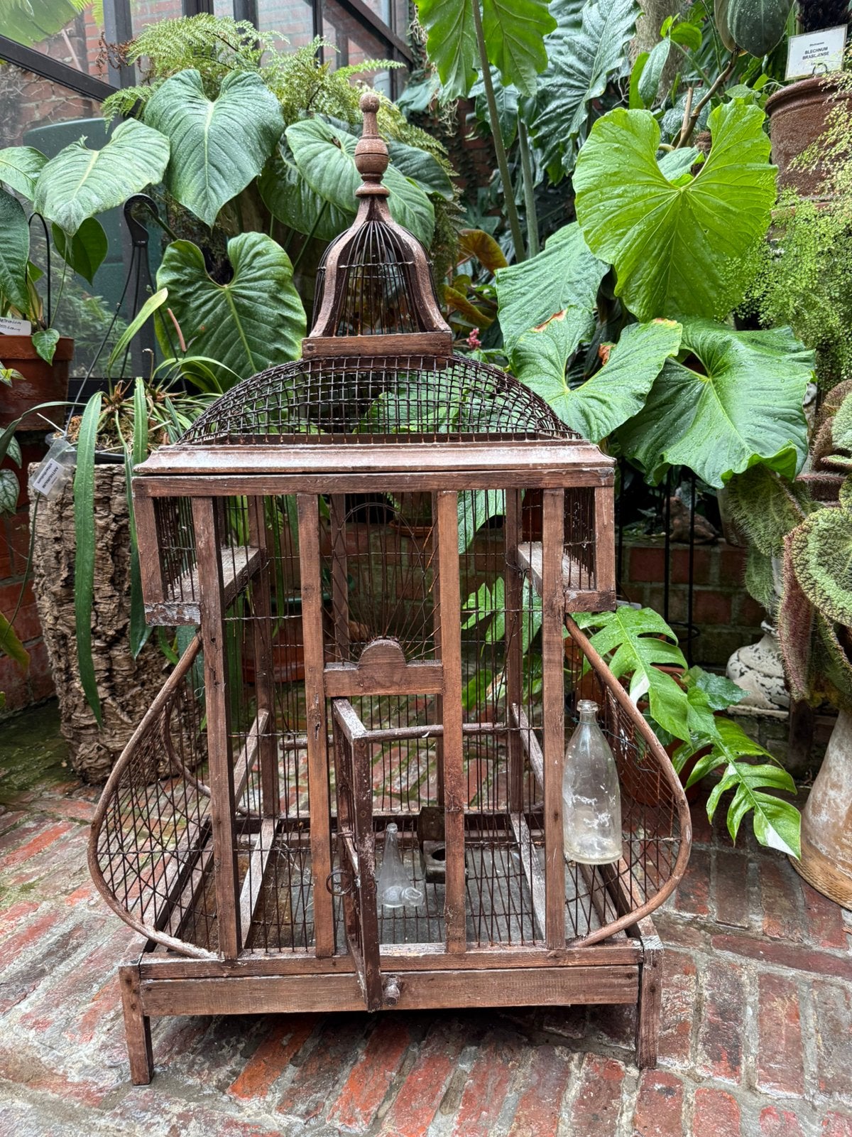 Antieke vogelkooi, Dieren en Toebehoren, Vogels | Hokken en Kooien, Ophalen, Gebruikt, Vogelkooi