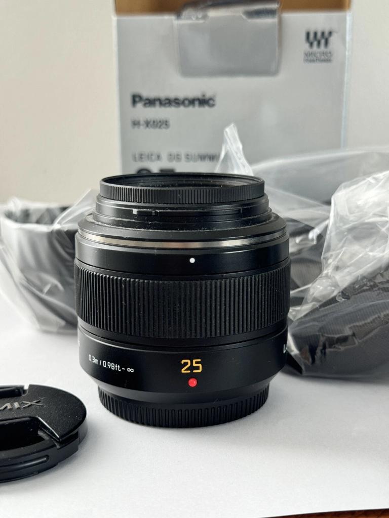 Panasonic LUMIX Leica DG Summilux 25mm f/1.4, Ophalen of Verzenden, Gebruikt, Standaardlens