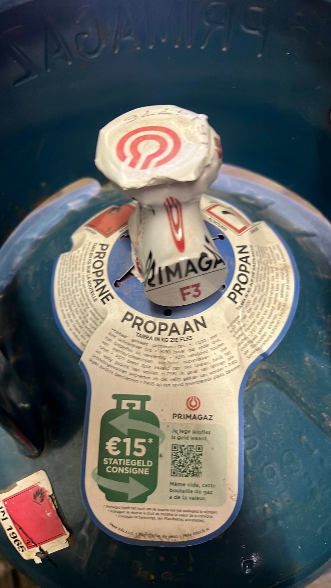 Gasfles roofing primagaz, Ophalen, Nieuw