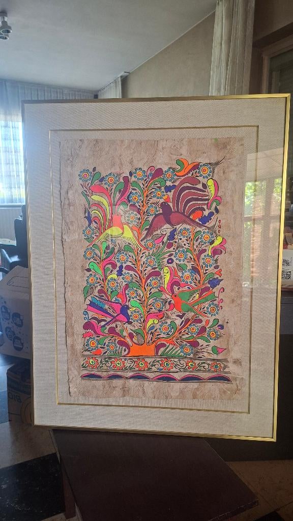 Cadre décoratif  – style ethnique / vintage, Maison & Meubles, Accessoires pour la Maison | Cadres, Enlèvement, Utilisé, Métal ou Aluminium