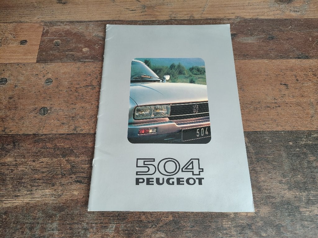 Folder: Peugeot 504/ Coupe/ Cabrio (1981), Livres, Envoi, Peugeot