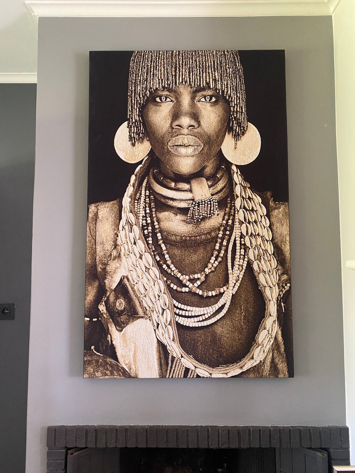 Prachtig COCOmaison wandtapijt "Hamar Woman", Ophalen