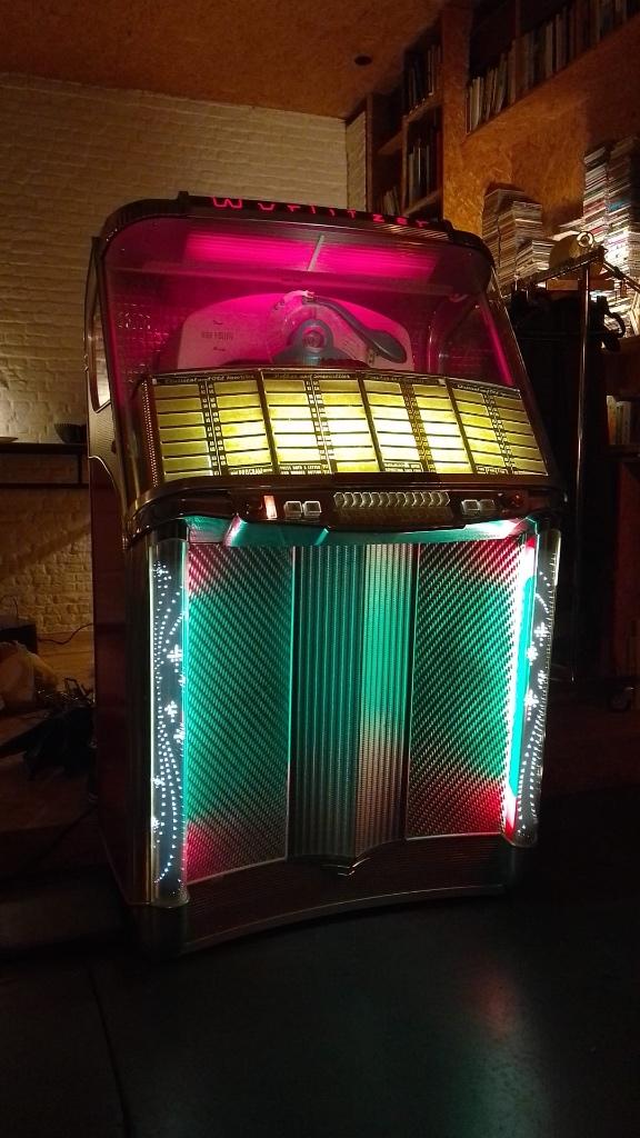 Jukebox Wurlitzer 1900 « Le Centenaire » 1956, 1950 à 1960, Avec singles, Enlèvement, Utilisé