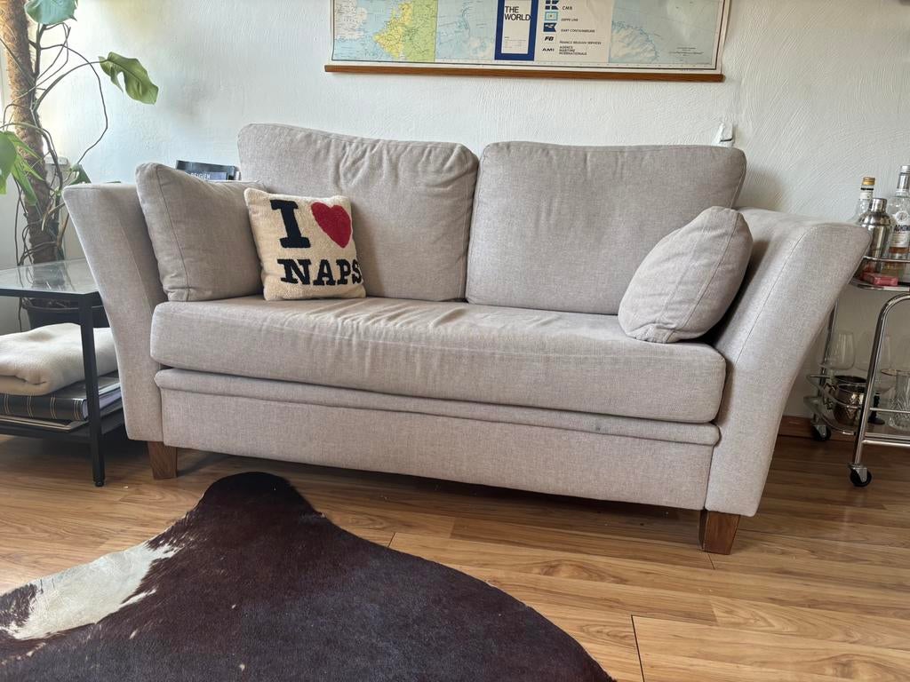 Desinger zetel grijs, Huis en Inrichting, Ophalen, Zo goed als nieuw