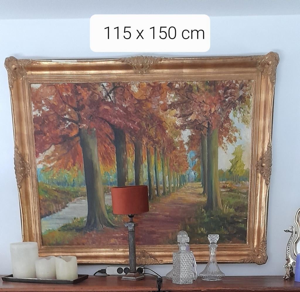 Herfst in het bos, Antiek en Kunst, Kunst | Schilderijen | Klassiek, Ophalen