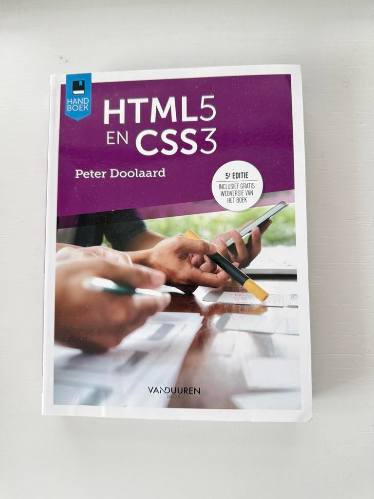 Html 5 en CSS3 - Peter Doolaard, Boeken, Informatica en Computer, Ophalen, Zo goed als nieuw