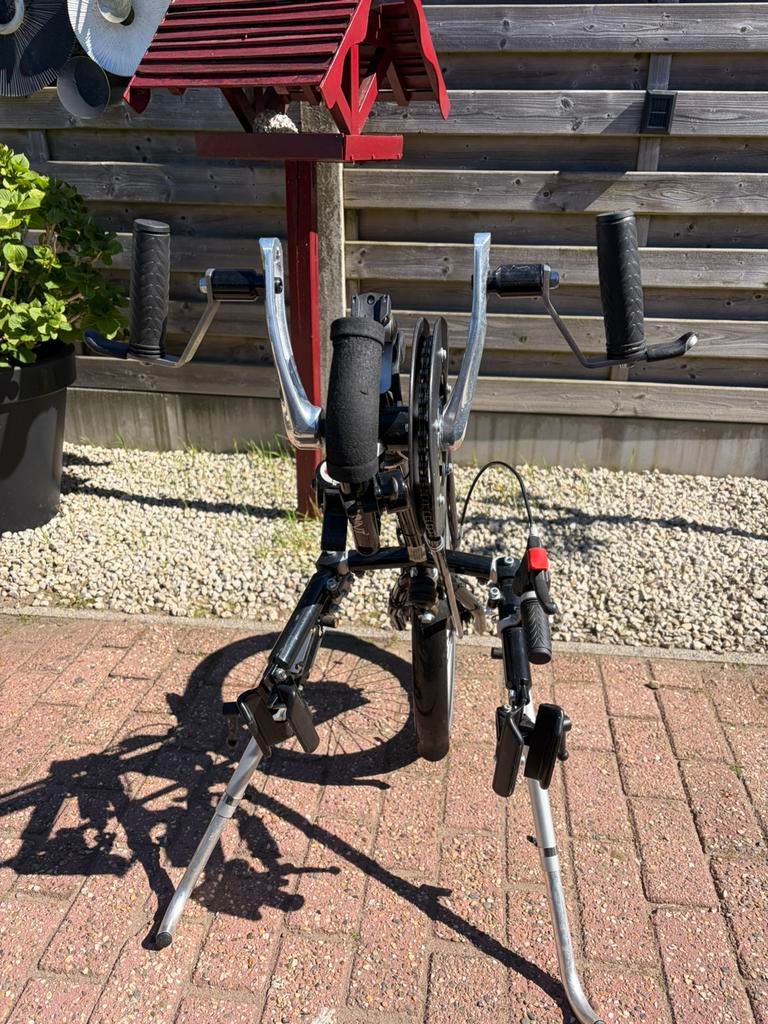 Aankoppel fiets, Ophalen, Gebruikt, Handbewogen rolstoel