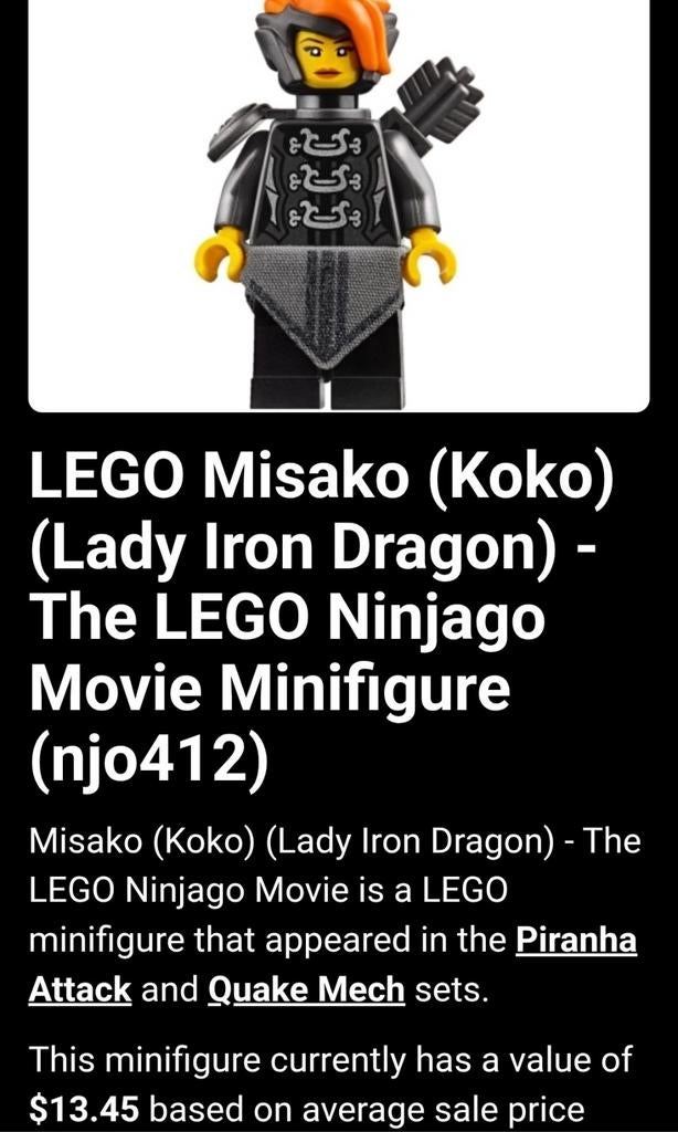 Lego misako, Ophalen of Verzenden, Zo goed als nieuw