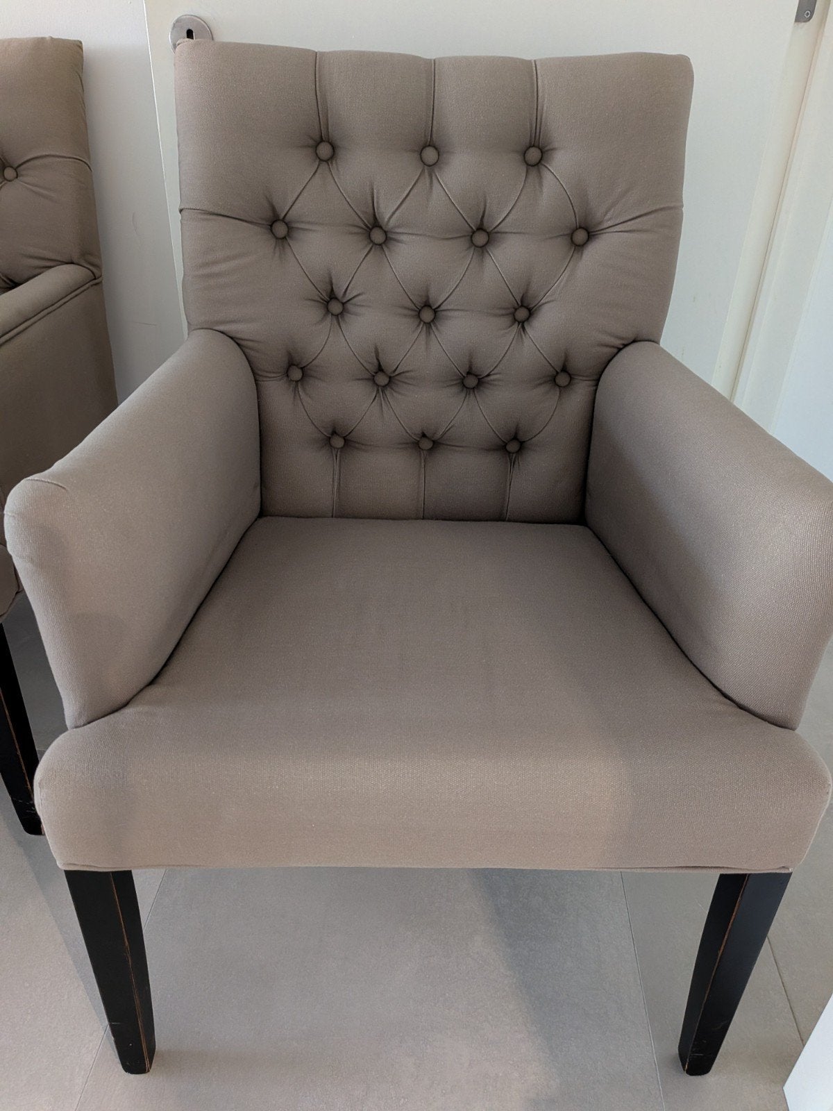 landelijke stoel (taupe), Huis en Inrichting, Ophalen, Overige kleuren, Landelijk, Zo goed als nieuw
