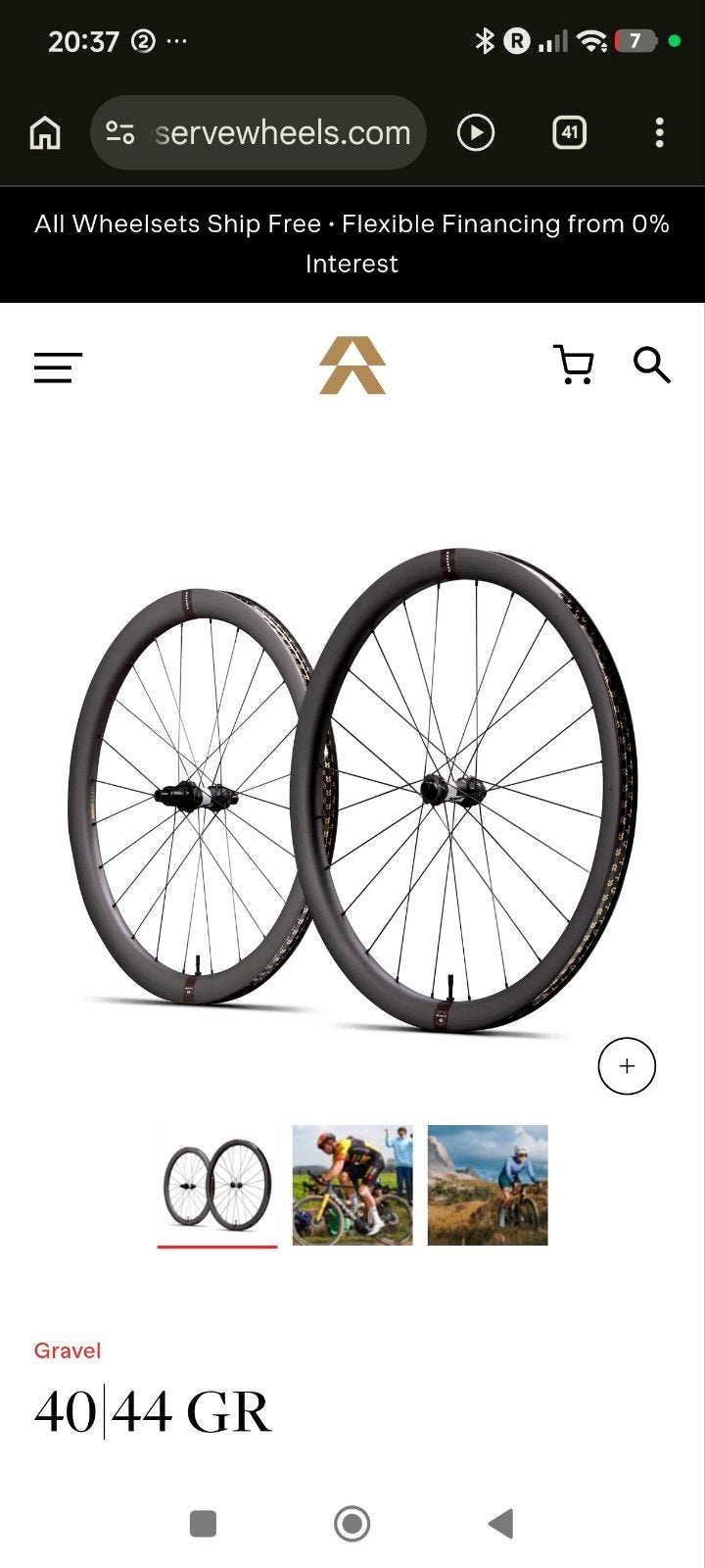 reserve 40/44 gr wielset, Ophalen