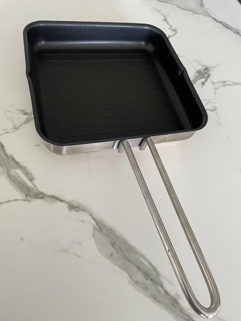 Grillpan Pinnacle 24 cm, Inox, Ophalen of Verzenden, Zo goed als nieuw, Keramische plaat