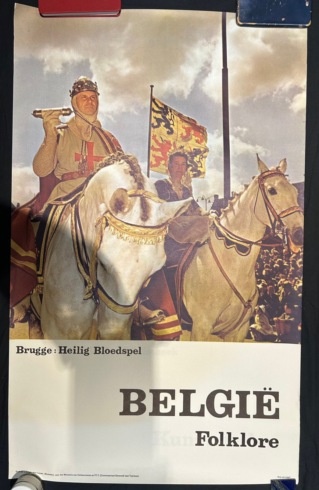 Affiche de 5 affiches anciennes, originales belges de 1962, Enlèvement ou Envoi, Utilisé, Rectangulaire vertical, Autres sujets/thèmes