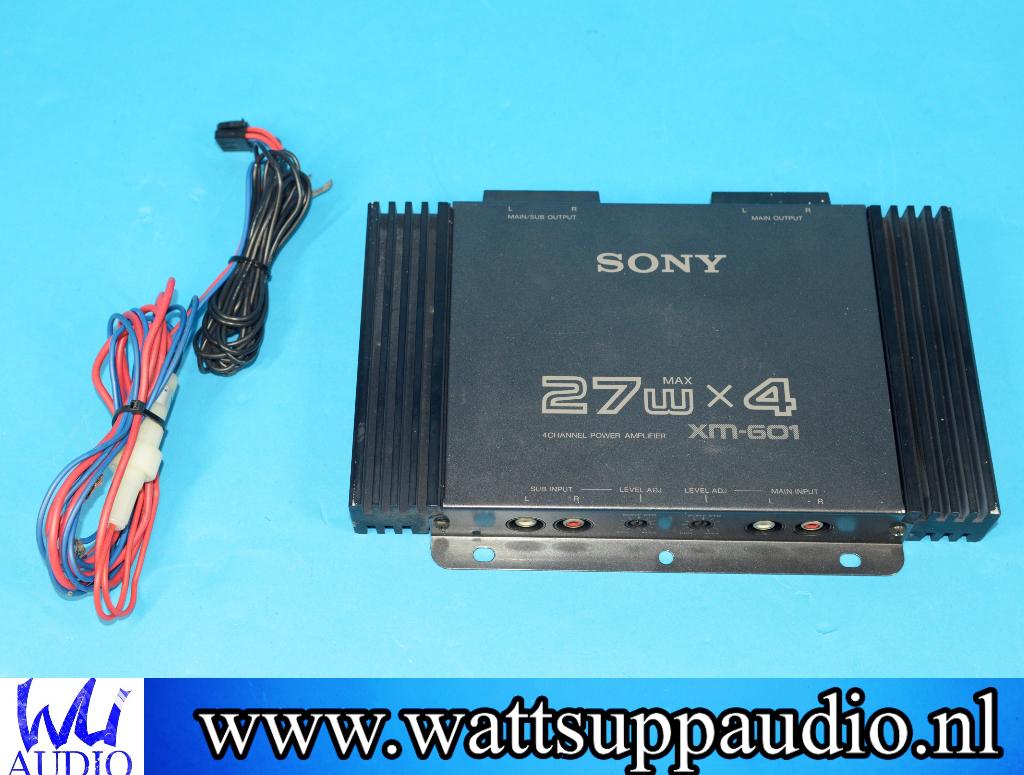 Sony XM-601 4 kanaals versterker / Made in Japan, Ophalen of Verzenden, Gebruikt