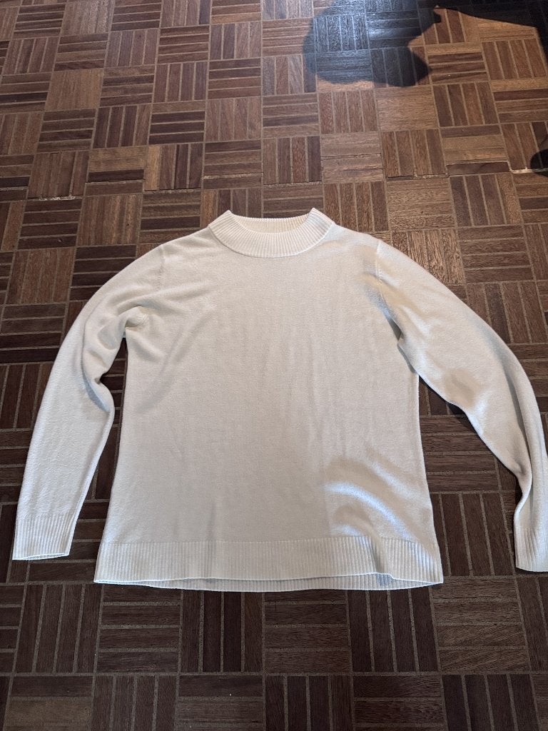 Damart witte/crèmekleurige trui – maat 42, Ophalen, Wit, Maat 42/44 (L), Damart