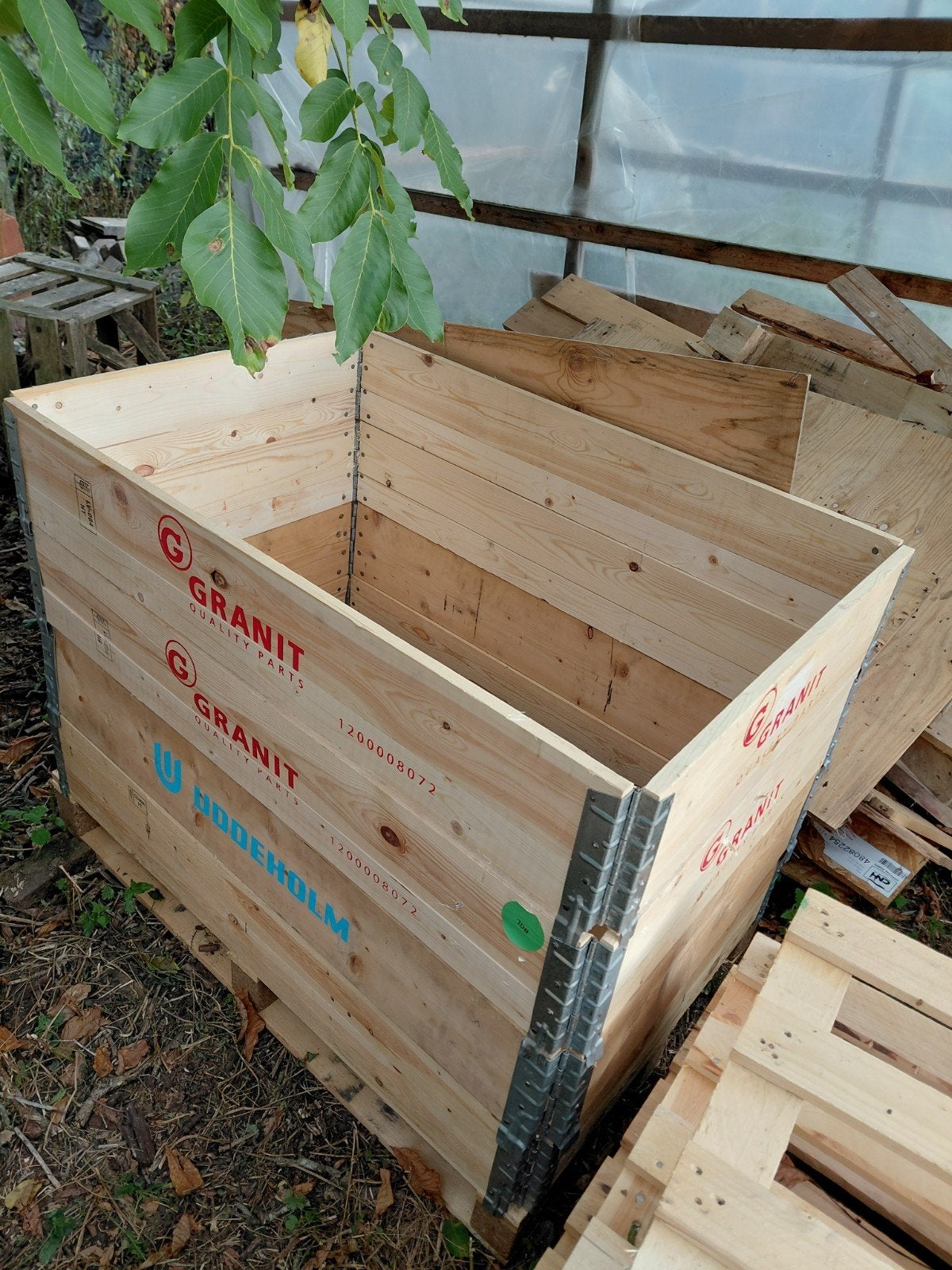 stapelbak palletranden.Oppervlakte 1.20m × 0.80m, Doe-het-zelf en Bouw, Ophalen