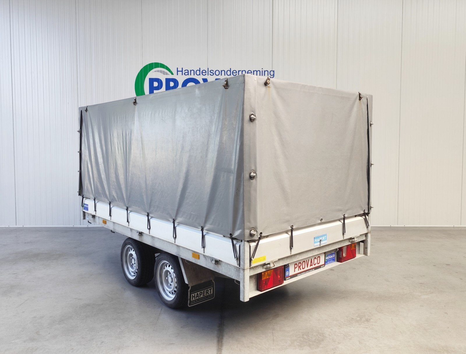 Geremde aanhangwagen • 2000KG • huifopbouw • topokkasie, Enlèvement