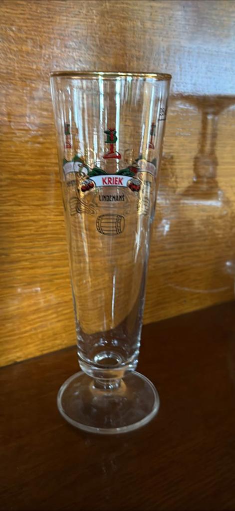 8 vintage lindemans glazen, Verzamelen, Ophalen, Zo goed als nieuw