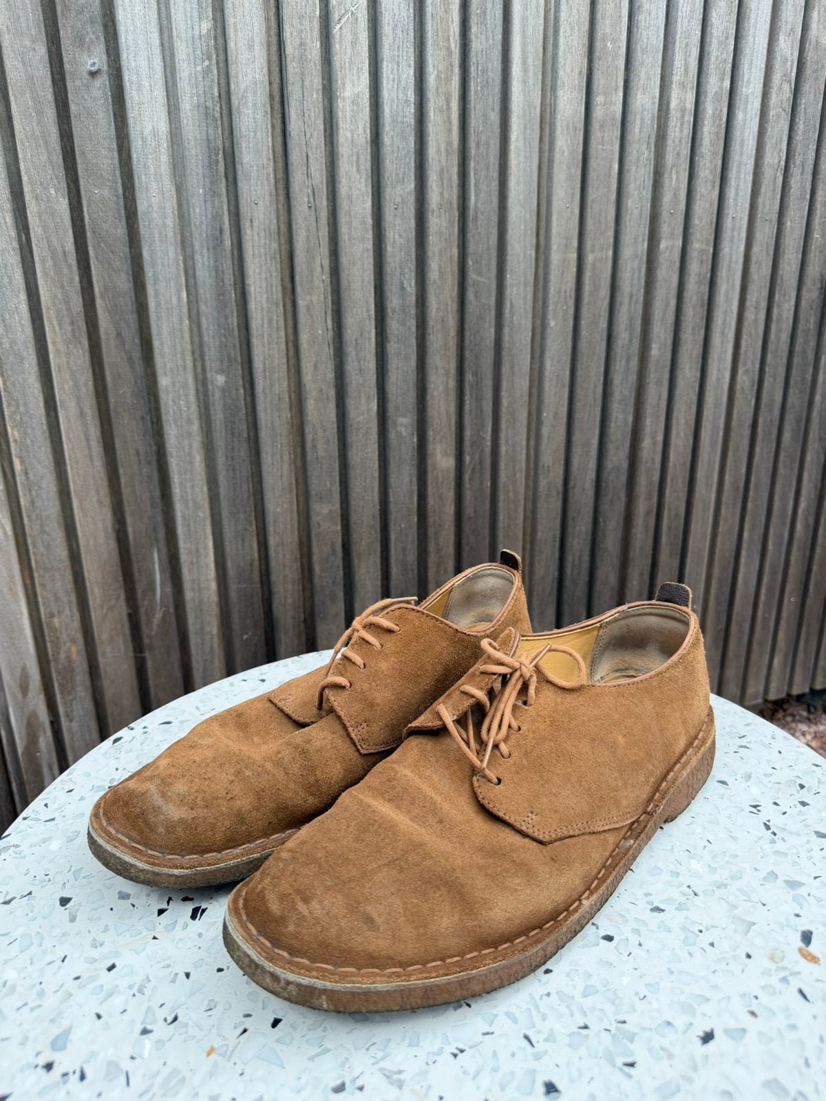 Clarks Dessert London maat 46, Kleding | Heren, Bruin, Ophalen of Verzenden, Gedragen, Veterschoenen