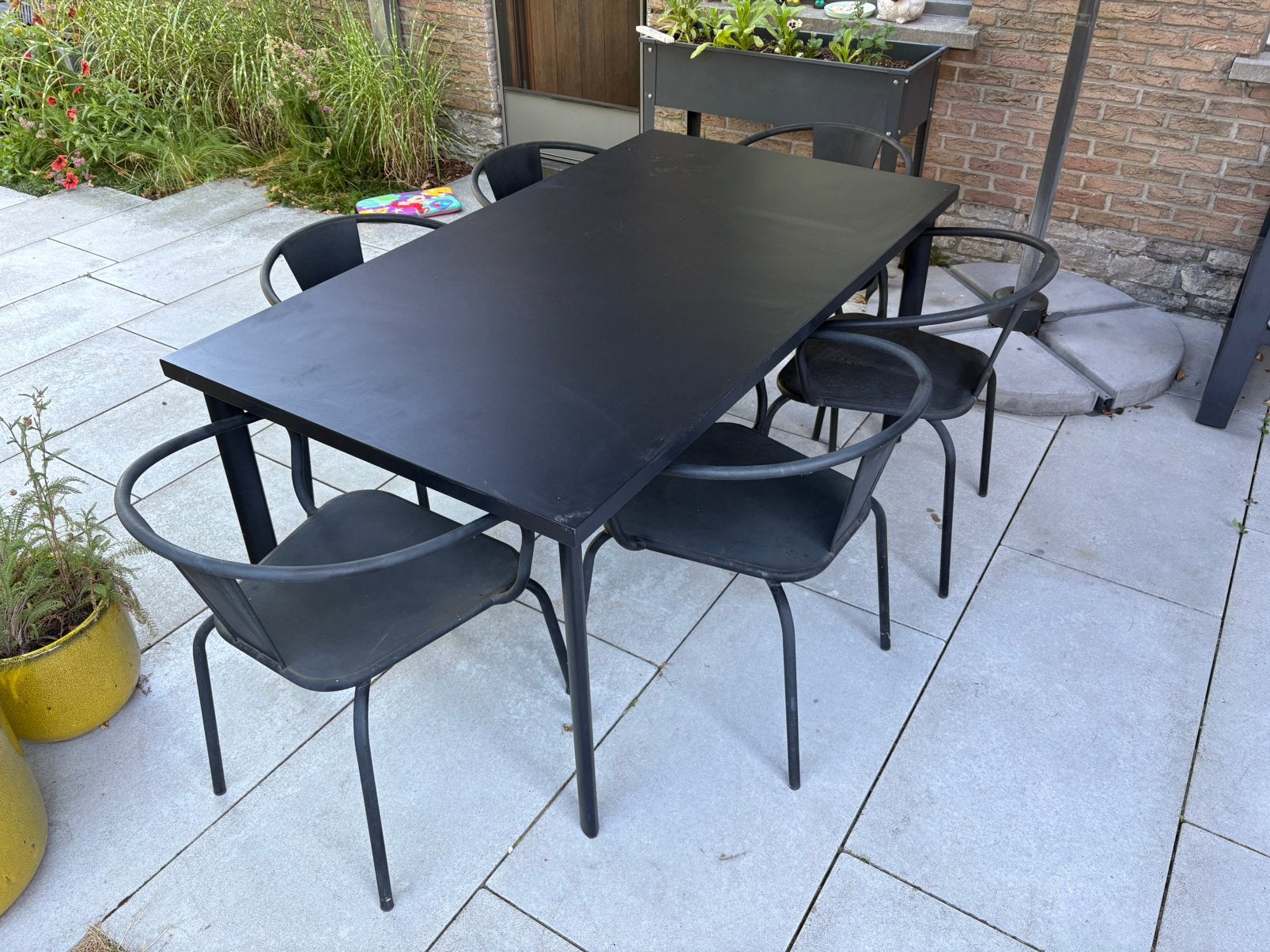 Set tuintafel EMU star + 6 stoelen, Ophalen, Gebruikt