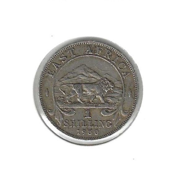 Oost-Afrika, 1 Shilling 1950., Timbres & Monnaies, Monnaies | Afrique, Enlèvement ou Envoi, Autres pays, Monnaie en vrac