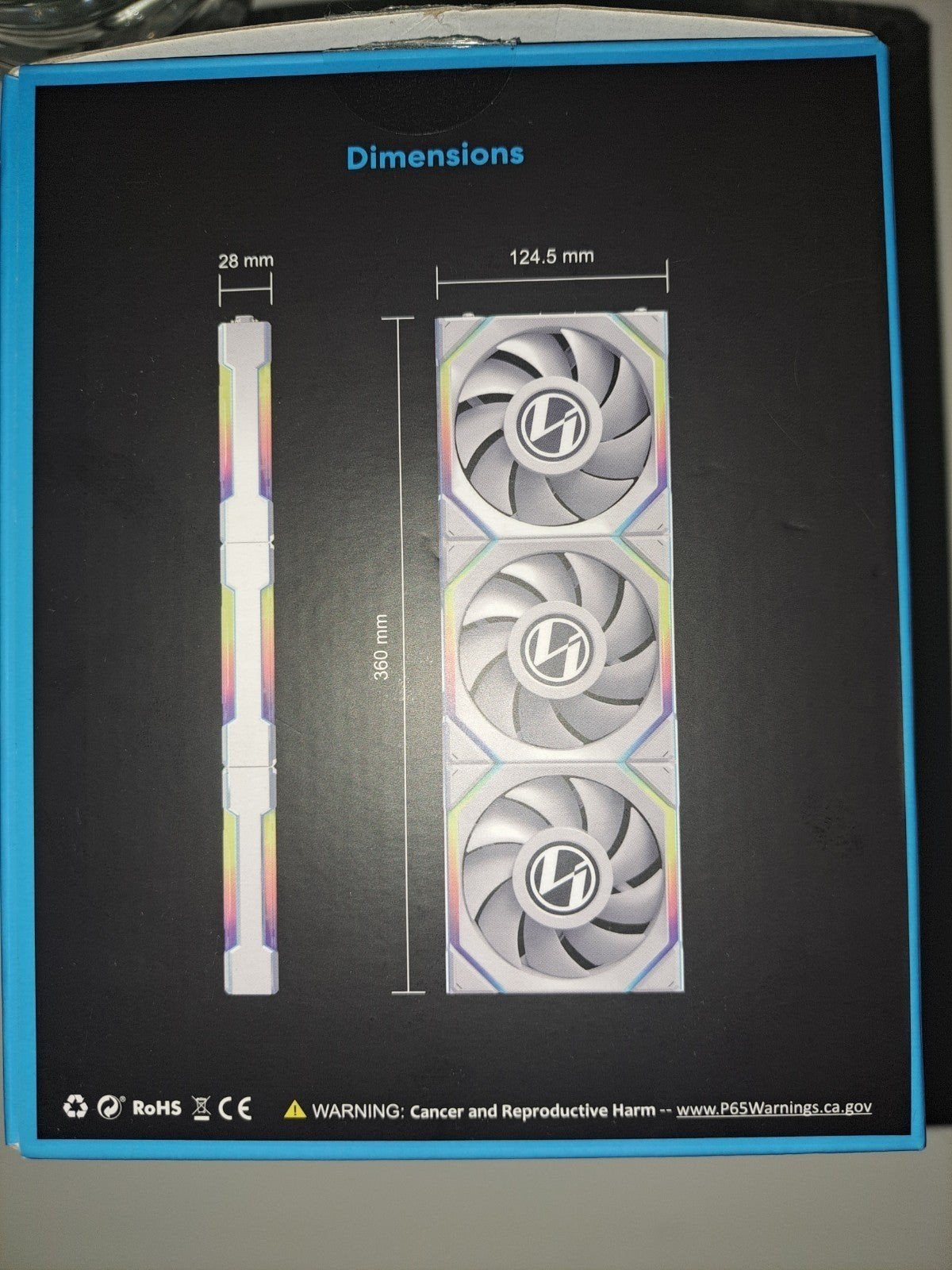 lian li sl 120mm argb blanc wireless lcd, Computers en Software, Computerkoelers, Ophalen