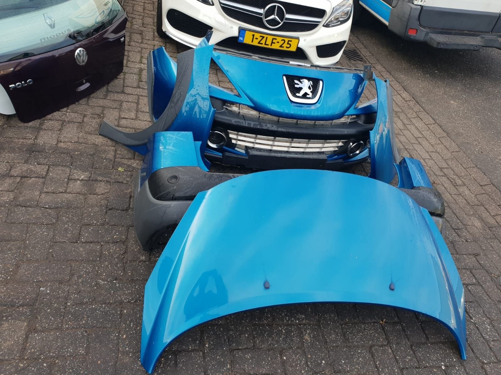 PEUGEOT 207  SPORT  VOORBUMPER +VOORSCHERMEN +MOTORKAP BJ 20, -, Utilisé, -, Avant