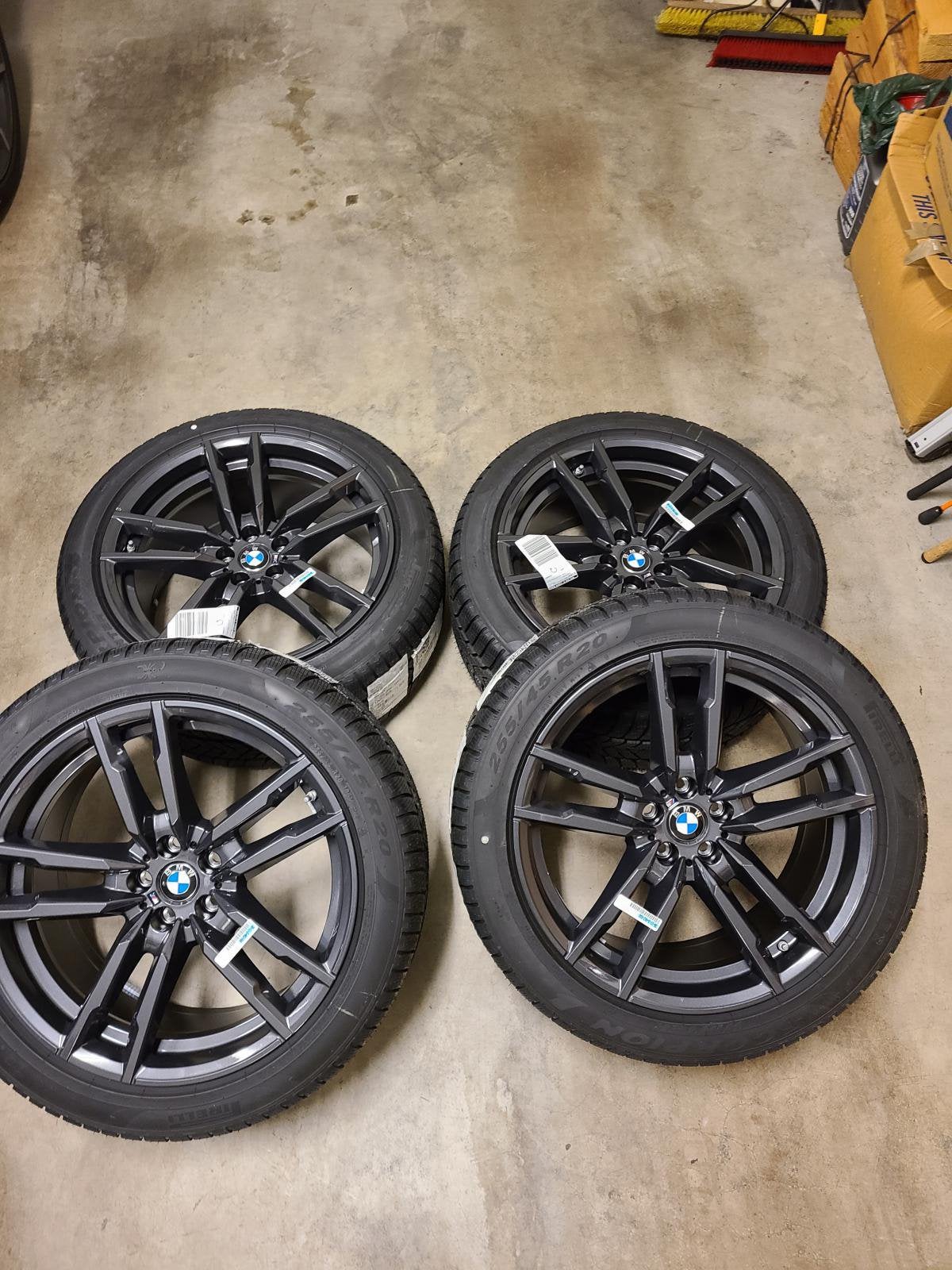 Jantes Bmw X3M X4M, jantes d'hiver et pneus d'hiver (764m), Pneus et Jantes, Pneus hiver, 255 mm, Enlèvement