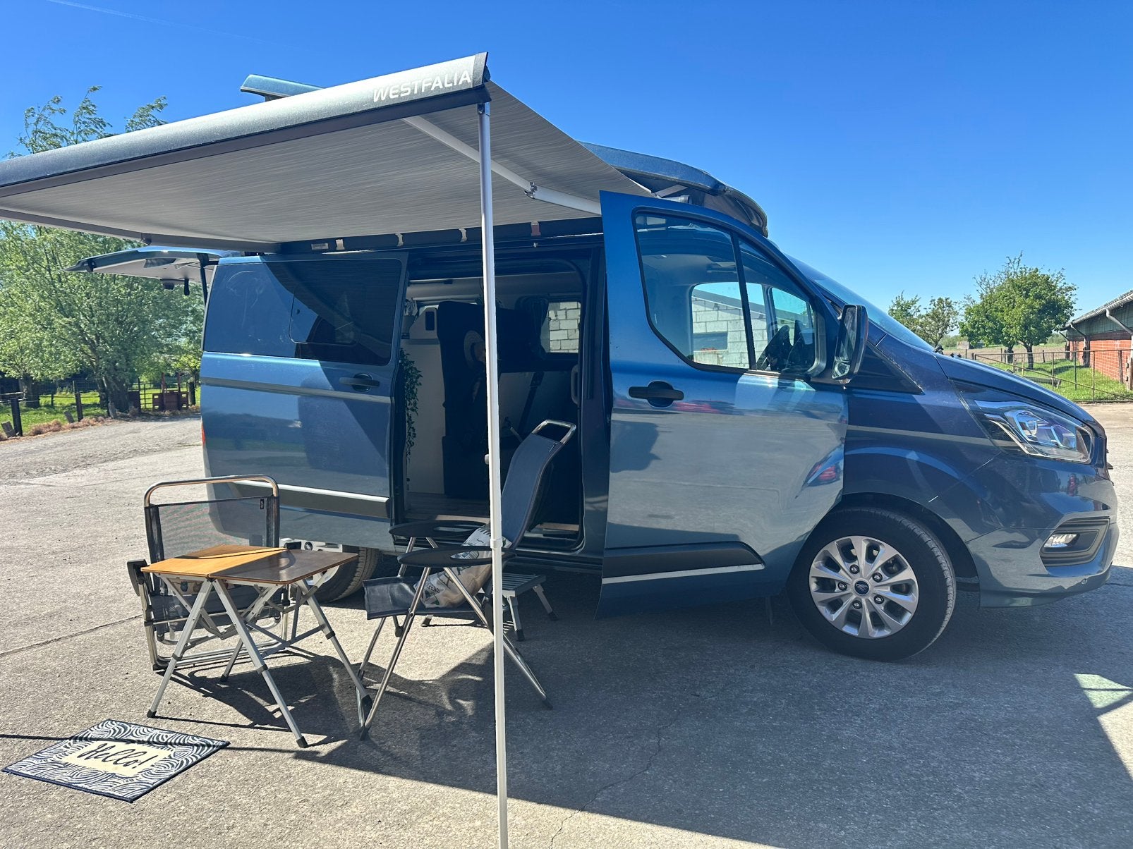 Campervan Ford Nugget 2025 5 personen nieuw slechts 4.500 km, Auto's, Ford, Particulier, Transit, ABS, Achteruitrijcamera, Adaptieve lichten
