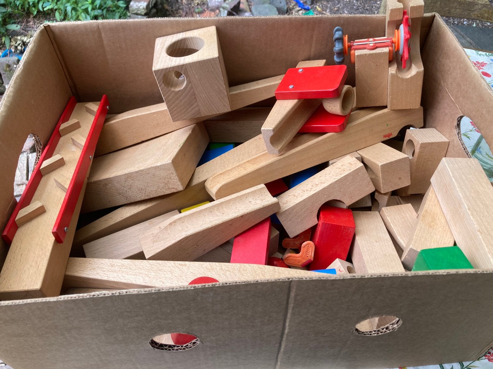 Haba knikkerbaan hout, Enlèvement, Utilisé