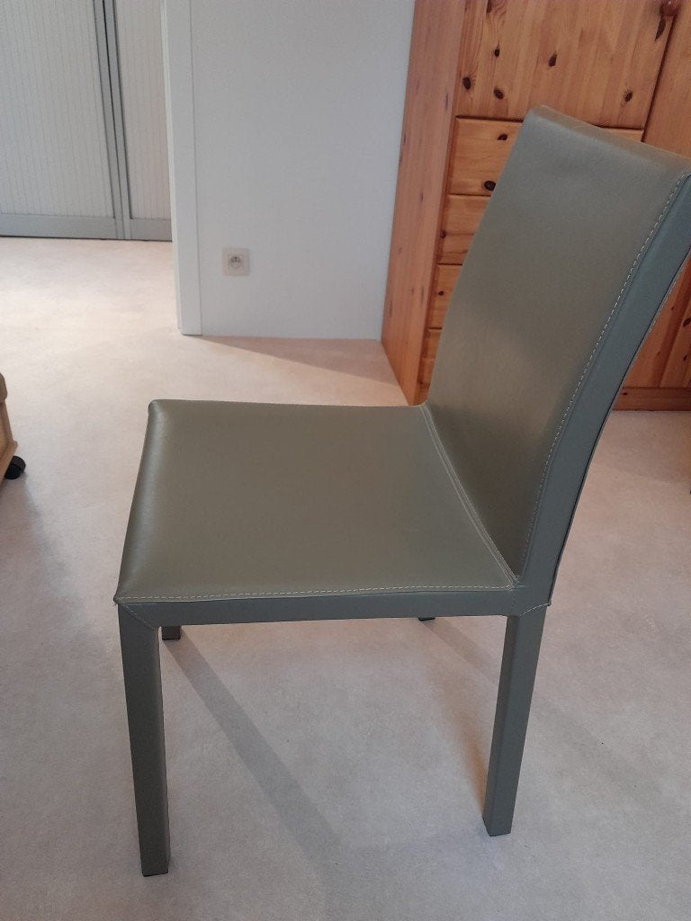 Stoelen, Maison & Meubles, Gris, Comme neuf, Synthétique, Enlèvement