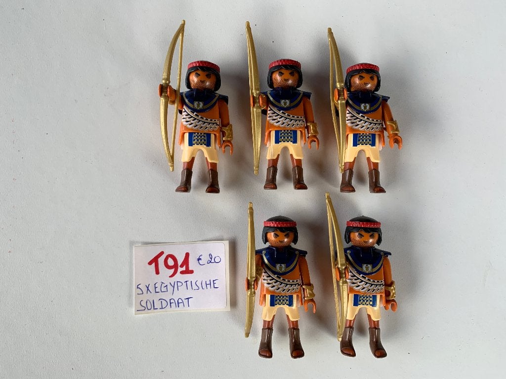 PLAYMOBIL: T91: LOT 5 EGYPTISCHE SOLDATEN, Ophalen of Verzenden, Nieuw, Historisch, Figuren