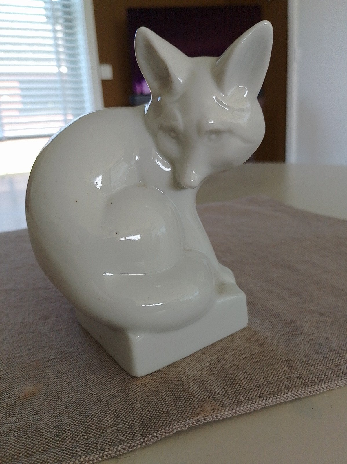 Art deco porseleinen vos, Cerabel Baudour 1930, Ophalen of Verzenden