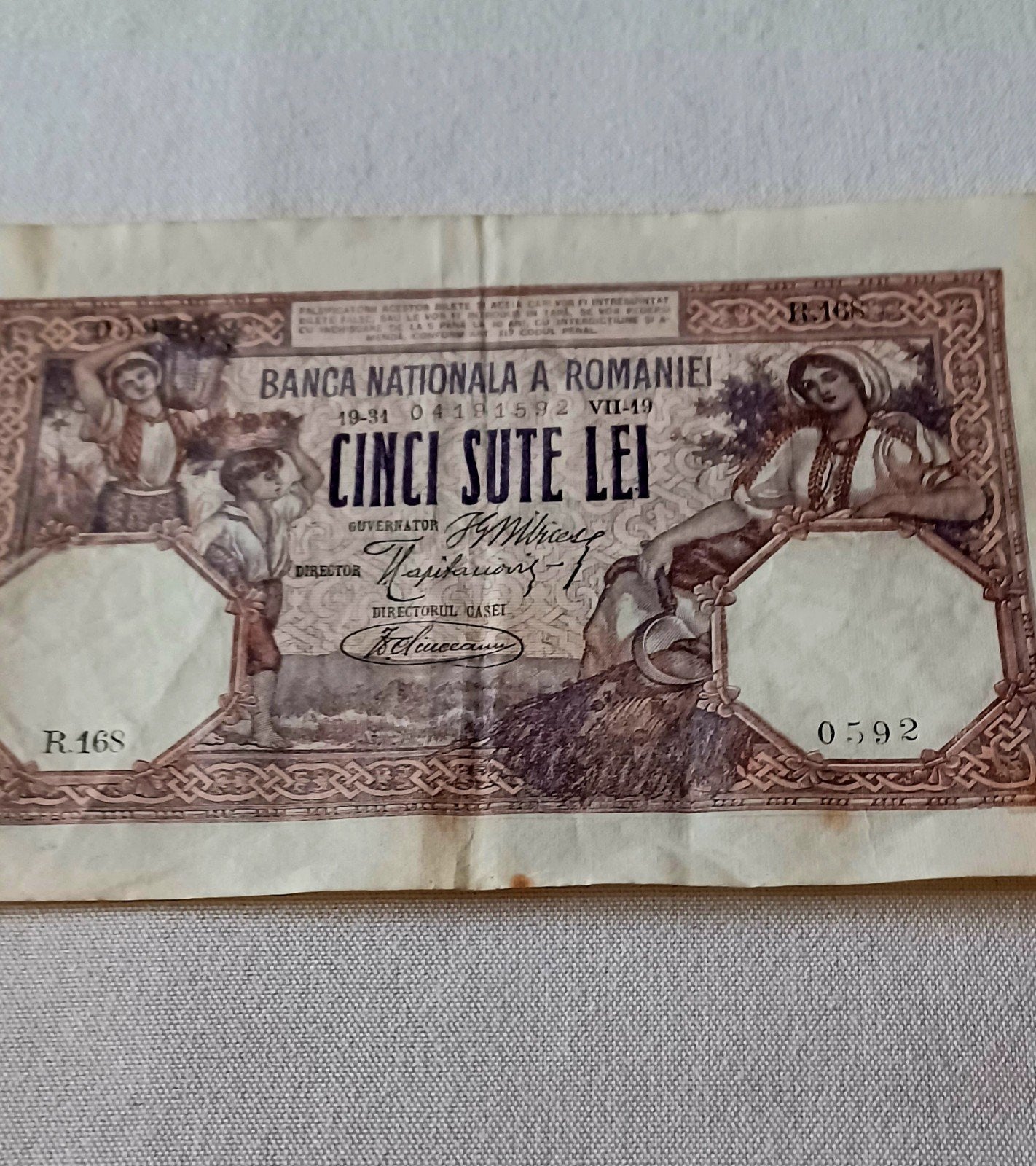 Billet de 500 LEI Roumanie de 1919, Timbres & Monnaies, Billets de banque | Europe | Billets non-euro, Enlèvement