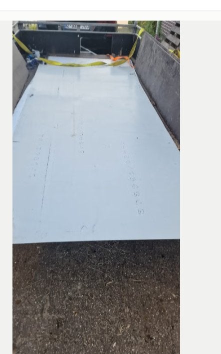 aluminium platen vlak afmetingen 1200x3000x1mm, Doe-het-zelf en Bouw, Platen en Panelen, Ophalen, Zo goed als nieuw, Overige materialen