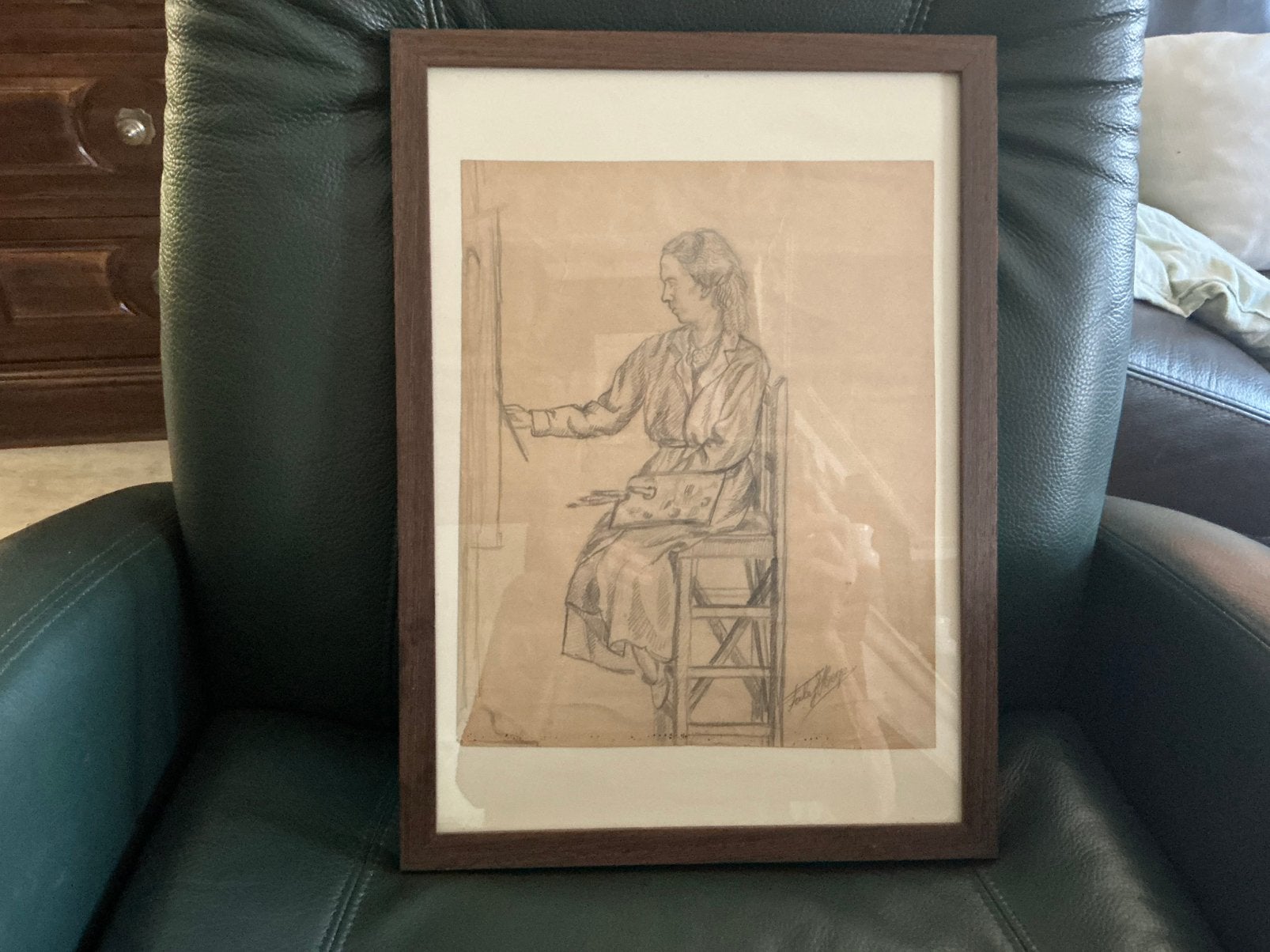 Faby (Fabiola) Hoge-Tekening-Dochter van Oscar Hoge, Ophalen, Tekening