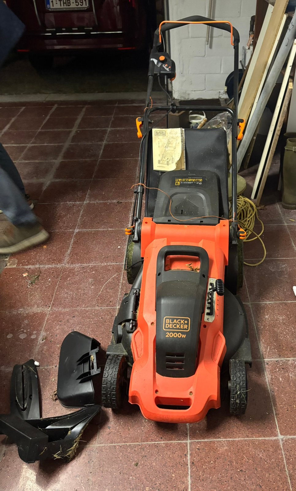 Black & Decker grasmaaier, Tuin en Terras, Ophalen, Gebruikt, Elektrische grasmaaier