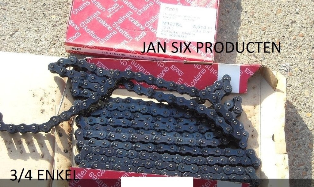 Ketting iwis 3/4 enkel uit faling , meerdere rollen van 5m, Ophalen, Nieuw
