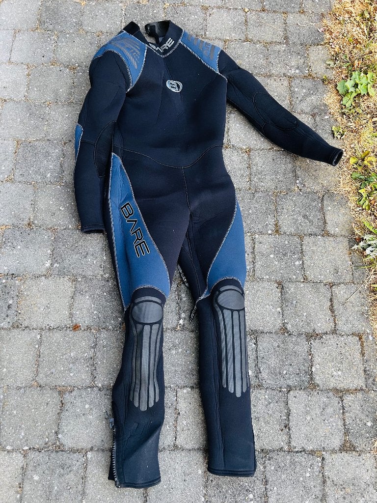 Dubbel duikerspak BARE heren 7mm!, Watersport en Boten, Ophalen, Zo goed als nieuw, Duikpak