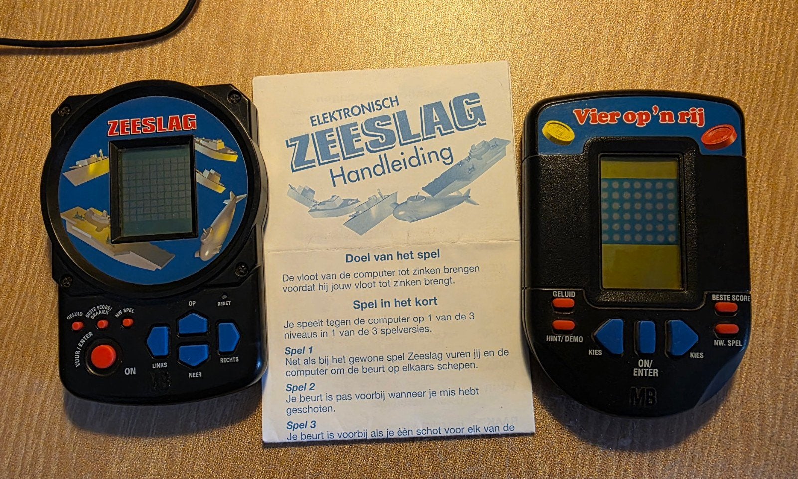 Elektronische spelletjes MB , Zeeslag en Vier op 'n rij, Ophalen of Verzenden