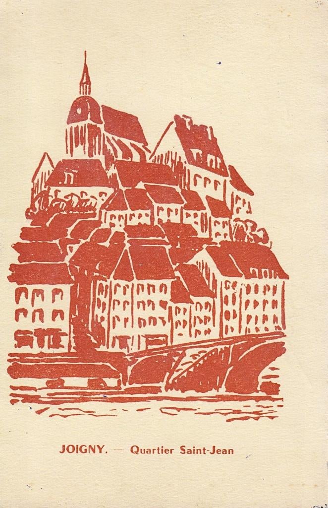 1940 - FRANCE - Joigny : Quartier Saint-Jean, Envoi, 1920 à 1940, Non affranchie, France