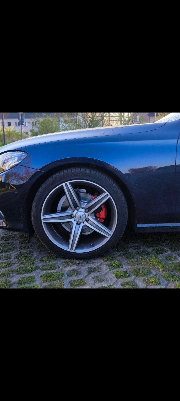 Mercedes AMG 19 inch velgen en banden + TPMS sensoren, Pneus et Jantes, 245 mm, Pneus été, Utilisé