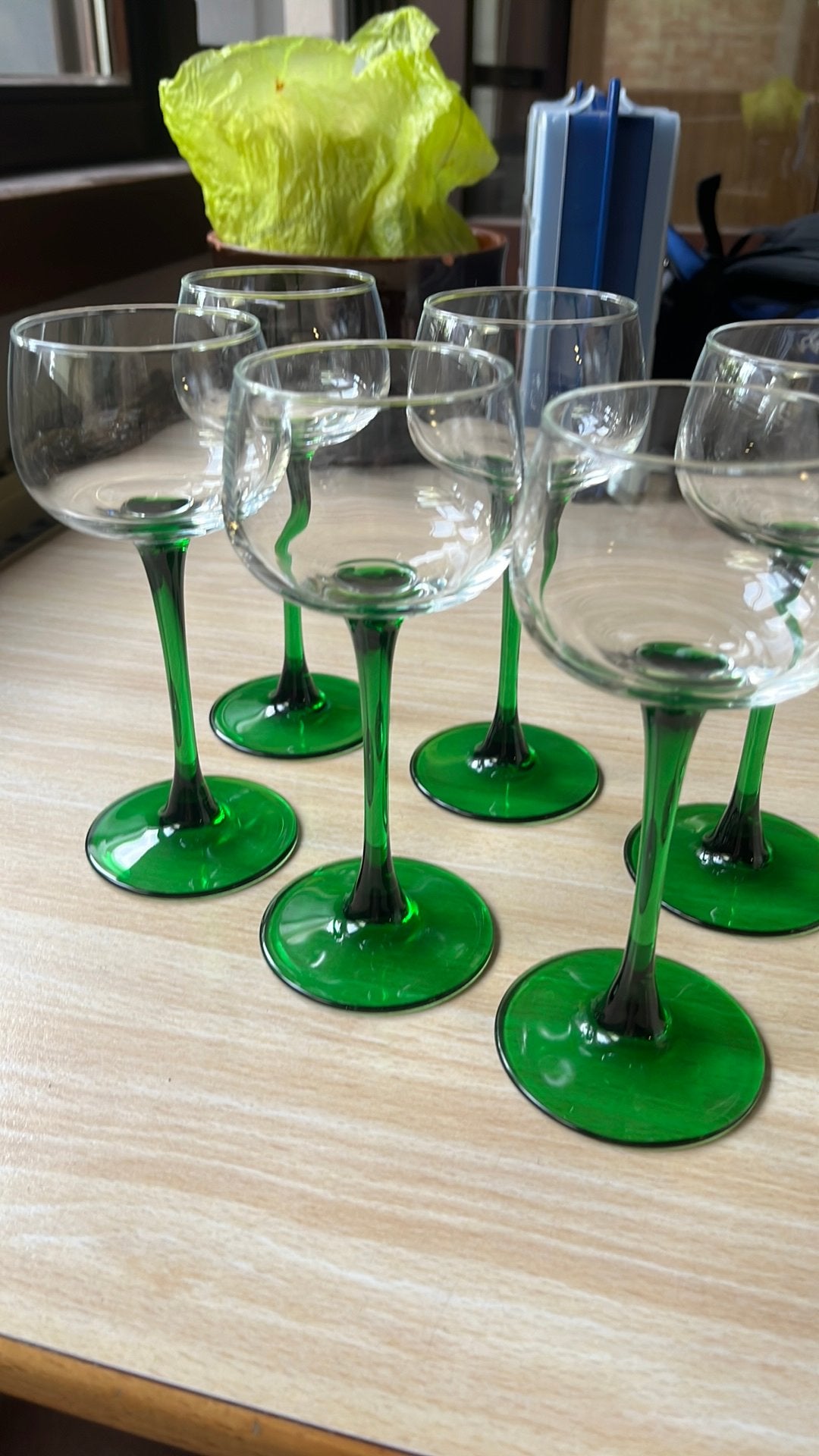 6x Luminarc france wijn glazen, Verzamelen, Glas en Drinkglazen, Zo goed als nieuw, Ophalen