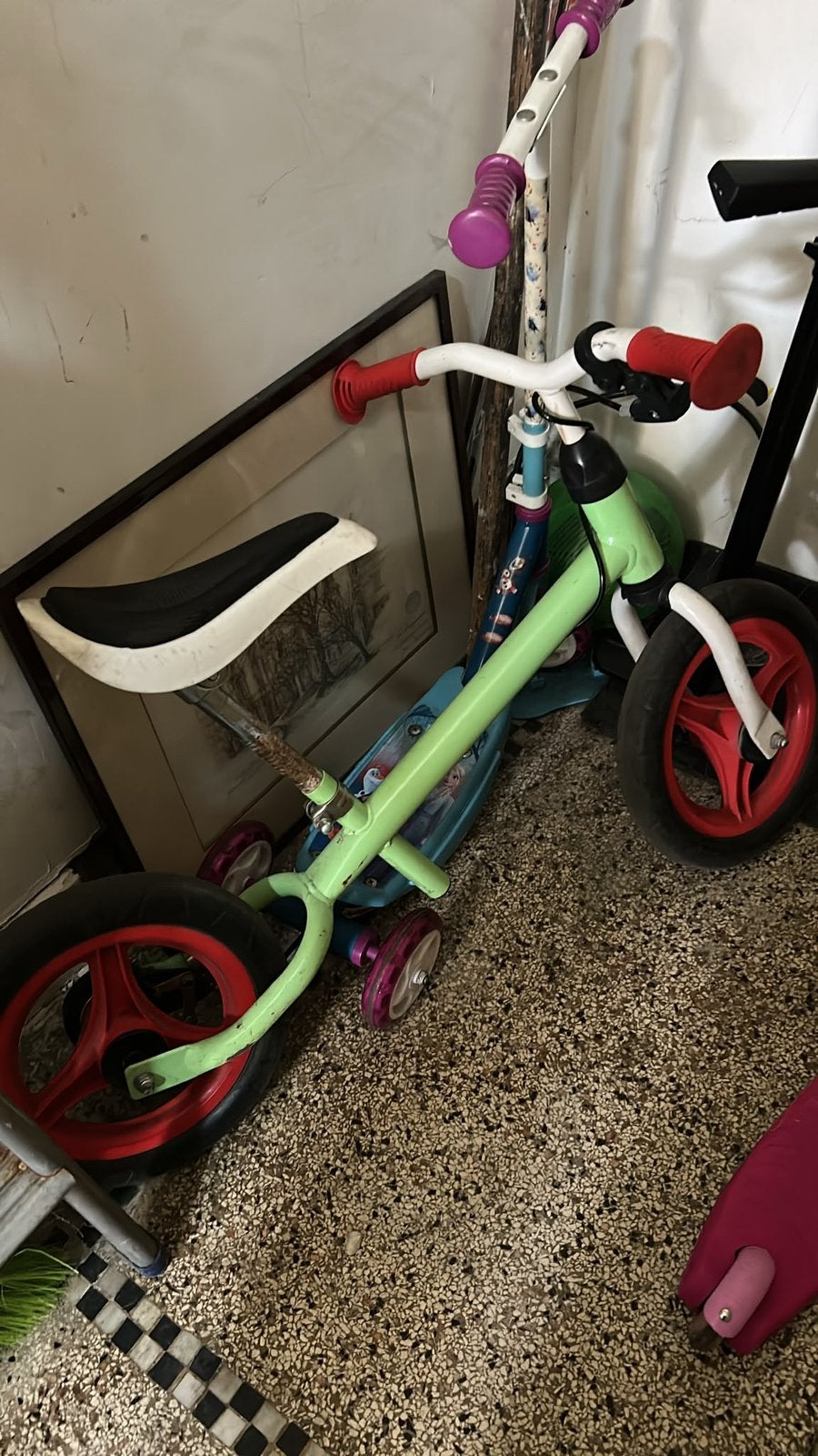 Kinderfiets, Ophalen, Zo goed als nieuw